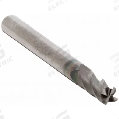 CLEVELAND Square End Mill: Carbide, AlCrN Coated, 4 Flute, 0.04" Mill Dia, 7/64" LOC - Pencil-Neck Carbide Square End Mills