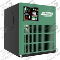 SPEEDAIRE Refrigerated Air Dryer: ISO Class 6, 25 cfm, 115V AC, 1/2 in NPT, 50°F Dew Point, 0.27 kW (MPN 906Y71). Key specifications — attr109787: 115V AC; attr109807: HPRB; attr109762: SPEEDAIRE.