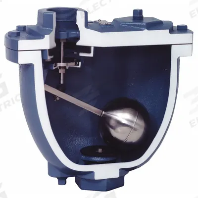 VAL-MATIC Air Release/Air Vacuum Valve: Clean Water, Cast Iron, 4 in Inlet Connection Size - Combination Vacuum & Air Release Valves