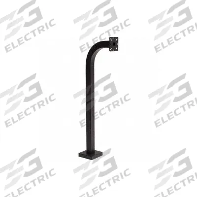 PEDESTAL PRO Curb Height Pedestal: 36 in Overall Ht, Black, Pedestal, 12 in x 5 in - Pedestals for Gate Operators