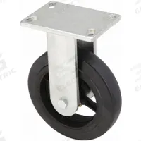 APPROVED VENDOR Plate Caster: Rigid, No Brake, Rubber, 6 in Wheel Dia, 2 in Wheel Wd, Slot, Roller (MPN P23R-RY060R-16). Key specifications — Wheel Bearing Type: Roller; Wheel/Tread Color: Black; Brand: APPROVED VENDOR; Caster Type: Rigid.