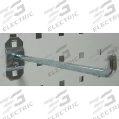 APPROVED VENDOR Single Rod Pegboard Hook: 6 1/2 in x 1 in, Screw-In, Surface, Silver (MPN 6YB91). Key specifications — Mounting Type: Surface; Finish: Zinc-Plated; Color: Silver; Accessory Type: 90-Degree Single Hook; Locking System: Screw-In; Brand: APPROVED VENDOR.