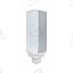 GE LAMPS Compact LED Bulb: Type A, 4-Pin (G24q/GX24q), T13, LED, 3000K, 1,200 lm Light Output (MPN LED9G24Q-H/830). Key specifications — Brand: GE LAMPS; Bulb Designation: LED9G24Q-H/830; Dimmable: No; Color Temperature: 3000K.