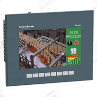 SCHNEIDER ELECTRIC Touch Panel: TFT Color LCD, 7 in Display Screen Size, 24V DC, Resistive (MPN HMIGTO3510). Key specifications — attr1075199: 24V DC.