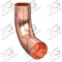 NIBCO Sweat Fitting Elbow: 1 1/4 in CTS x 1 1/4 in CTS, FTG x FTG, Wrot Copper (MPN 607-2LT 11/4)
