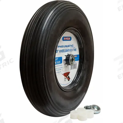 HI-RUN Tires and Wheels: 16 in dia Tire Size, Mfr Part # WB1009, Wheelbarrow Tire - Wheelbarrow Tires
