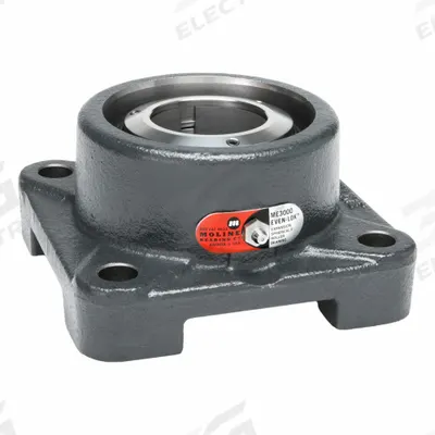 MOLINE BEARING 4 Bolt Flange Bearing: Spherical Roller, 1 7/16 in Bore - Flange-Mount Spherical Roller Bearings