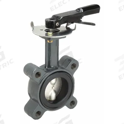 VIEGA PROPRESS Butterfly Valve: 2 1/2 in Pipe Size, Concentric, 200 psi Max. Pressure (CWP) - Ductile Iron General-Service Butterfly Valves