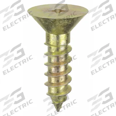 APPROVED VENDOR Concrete Anchor Screw: 1 in Overall Lg, 1/4 in Dia, Steel, Zinc Yellow - Flat-Head Screw Anchors