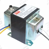 DAYTON Class 2 Transformer: 60 VA Power Rating, 120V AC/208V AC/240V AC/480V AC, 24V AC, Foot (MPN 4VZF2). Key specifications — Brand: DAYTON; Connection - Primary: Wire Lead; Connection - Secondary: Wire Lead; Input Voltage: 208V AC; Mounting: Foot; Output Voltage: 24V AC.