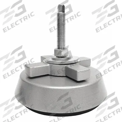 WMI Male-End Leveling Mount: Fixed Stud, M20 Thread Size, 8.66 in, 8,900 lb Capacity - Vibration-Damping Male Leveling Mounts