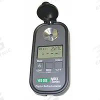 VEE GEE Refractometer: Brix/Dextran/Fructose/Glucose/Lactose/Maltose, Auto, Digital, 0.001 (MPN 48103). Key specifications — attr1073899: VEE GEE; attr1079772: +/-0.2 % Dextran; attr1079778: Automatic; attr1079777: 0.001; attr1108250: Maltose.