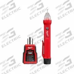 MILWAUKEE Non-Contact Voltage and GFCI Combination Tester: 5-15P, CAT II 300V/CAT IV 1000V, Digital (MPN 3210-20). Key specifications — Brand: MILWAUKEE; Testing Functions: AC Voltage; CAT Safety Rating: CAT II 300V.
