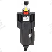 PARKER Compressed Air Lubricator: Micro Mist, 3/8 in NPT, 60 cfm, 250 psi Max Op Pressure, Knob, 16L (MPN 16L24BE). Key specifications — attr111774: Zinc; attr111402: 16L; attr111761: PARKER.