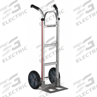 MAGLINER General Purpose Hand Truck: 500 lb, Dual-Handle, Silver, Aluminum, Flat-Free - Corrosion-Resistant Hand Trucks