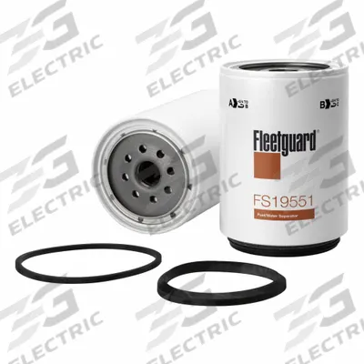 FLEETGUARD Automotive Fuel Filter: 13 5/8 in Overall Lg, 4 3/8 in Outside Dia, Diesel Fuel - Spin-On Fuel/Water Separators