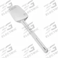 RUBBERMAID COMMERCIAL PRODUCTS Spoonula: 13 1/2 in Overall Lg, Silicone Blade, Silicone Handle (MPN FG193400WHT). Key specifications — Brand: RUBBERMAID COMMERCIAL PRODUCTS; Blade Material: Silicone; Dishwasher Safe: No; Handle Material: Silicone; NSF Certified: Yes.