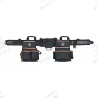 KLEIN TOOLS Tool Belt: 35 in to 39 in Waist Size, Pockets 26, Padded (MPN 55428). Key specifications — Brand: KLEIN TOOLS; Padded: Padded; Belt Color: Black; Primary Application: Electrician; Series: Tradesman Pro™.