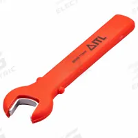 ITL Open End Wrench: Alloy Steel, Chrome, 43/64 in Head Size, 6 3/4 in Overall Lg, Std, Insulated (MPN 00340). Key specifications — attr309776: Yes; attr309781: Chrome; attr309780: Alloy Steel; attr324939: ITL.