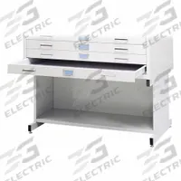 SAFCO PRODUCTS Flat File Cabinet Base: White, 20 in Overall Ht, 29 3/8 in Overall Dp, Open Base (MPN 4975WH). Key specifications — attr988652: SAFCO PRODUCTS; attr988656: White.