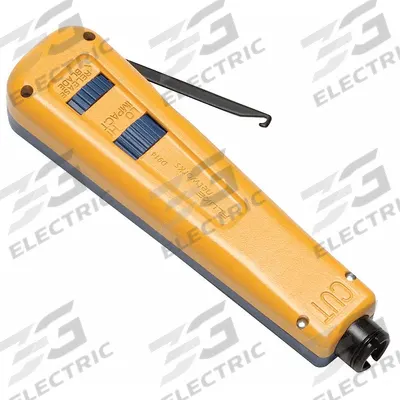 FLUKE NETWORKS Punch Down Tool: 66/110, Terminate/Cut/Terminate Only, Blade/Tool, Datacom - Spring-Loaded Punchdown Tools