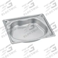 VOLLRATH Steam Table Pan: Half Size, Kidney, 22 ga Gauge, 2.2 qt Capacity, NSF Certified (MPN 3102120). Key specifications — Brand: VOLLRATH; Dishwasher Safe: No; NSF Certified: Yes; Product Type: Steam Table Pan; Manufacturer Part Number: 3102120.