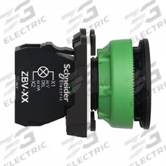 SCHNEIDER ELECTRIC Pilot Light: 30 mm Panel Mounting Size, Orange, LED, XB5 Series (MPN XB5FVG5). Key specifications — Series: XB5; Brand: SCHNEIDER; Includes Push-To-Test: No Push-To-Test Included.