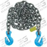 B/A PRODUCTS CO. Recovery Chain: 5/16 in Overall Hook Size, 100, 10 ft Overall Lg, Black, Steel (MPN G10-51610SGG). Key specifications — Material: Steel; Grade: 100; Hook Type: Cradle Grab; Attachment Style: Grab Hook; Color: Black; Brand: B/A PRODUCTS CO.; Equipment Color: Black.