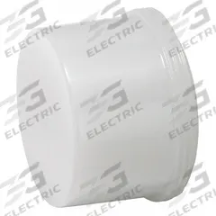 SIEMENS Pilot Light Lens: 30 mm Panel Mounting Hole Dia, White, Concentric Rings, Class 52 (MPN 52RA4SB). Key specifications — Brand: SIEMENS; Compatible with Series: Class 52; Lens Material: Plastic.