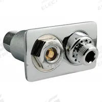 WATTS Wall Hydrant: For 3 in Wall Thick, 3 1/2 in Overall Lg, Bronze, Chrome-Plated, Rectangle (MPN HY 430). Key specifications — Face Material: Bronze; Brand: WATTS; Face Shape: Rectangle; Face Type: Non-Enclosed; Color/Finish: Chrome-Plated.
