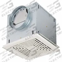 Commercial Fan: 270 cfm Max Airflow, Variable Speeds, 1.5 sones, Low Profile, 120V AC, 115V AC (MPN L250E). Key specifications — Grille Material: Plastic; Number of Speeds: Variable; Nameplate Voltage: 120V AC; Brand: BROAN; Duct Shape: Round; Grille Color: White; Nominal Voltage: 115V AC.
