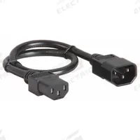 APPROVED VENDOR Power Cord: 1 1/2 ft Lg, 3/18, C14 Plug, C13 Receptacle, SJT, PVC, 10 A Current (MPN 5XFR9ID). Key specifications — Brand: APPROVED VENDOR; Jacket Material: PVC.