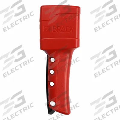BRADY Cable Lockout Without Cable: Squeeze Handle, Red - Squeeze-Handle Cable Lockouts