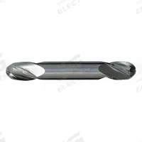 CLEVELAND Ball End Mill: Carbide, TiAlN Coated, Double End, 4 Flute, 3/8" Mill Dia, 3/4" LOC (MPN C80314)