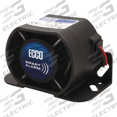 ECCO Vehicle Backup Alarm: Self-Adjusting, Tonal, 102 dB Max Sound Level, 36-80V DC - Heavy-Duty Backup Alarms