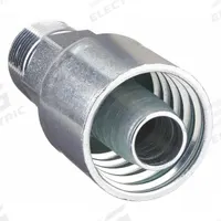 PARKER Hydraulic Crimp Fitting: Steel x Steel, Straight, -4 For Hose Dash Size, Male x Genderless (MPN 10143-2-4). Key specifications — Fitting Gender: Male x Genderless; Fitting Connection Type: NPTF x Crimp; Thread Size: 1/8"-27; For Hose Dash Size: -4; Brand: PARKER.