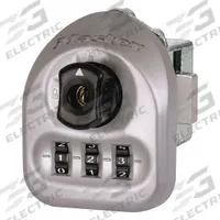 MASTER LOCK Locker Lock: Silver, Left, 1/4 in Mounting Hole Dia., 19/64 in Latch Bolt Projection (MPN 3631-02). Key specifications — Lock Activation: Manual; Locker Hinge: Left; Dial Color: Black; Combination Type: Resettable; Control Key Code: ML02; Includes Mounting Hardware: Yes; Brand: MASTER LOCK.