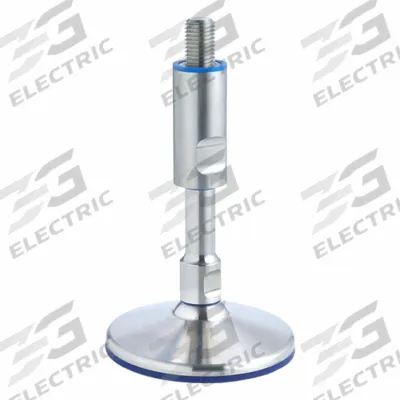 JW WINCO Male-End Leveling Mount: Swiveling Stud, M12 Thread Size, 80 mm - Hygienic Male Leveling Mounts