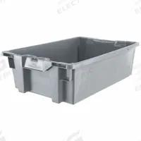 ORBIS Stacking and Nesting Tote: 7.5 gal, 23 5/8 in x 15 3/4 in x 7 1/8 in, Gray, Lid Not Included (MPN GS6040-18 Grey). Key specifications — Nestable: Nesting Capable; Brand: ORBIS; Material: Plastic.