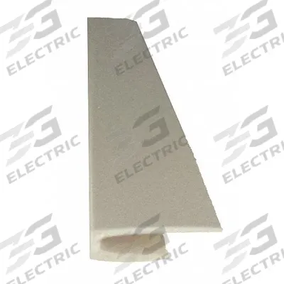 PAWLING Edge Cover: PVC, Edge, 8 ft Panel Size, Silver Gray, 0.025 in Thick - PVC Wall Panels & Coverings Trim