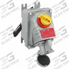 HUBBELL Mechanical Interlock: 600V AC, Three Phase, 30 A, 3 Pole, 4 Wire (MPN VSQ3034). Key specifications — Brand: HUBBELL; Reverse Service: No.