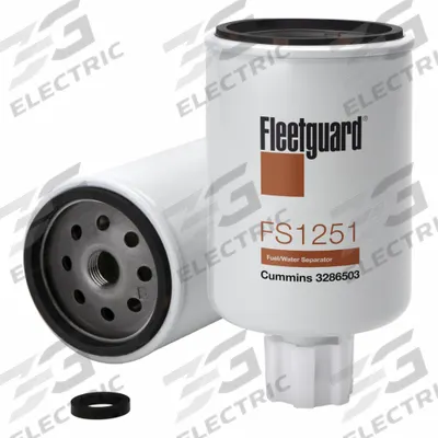 FLEETGUARD Automotive Fuel Filter: 12 13/16 in Overall Lg, 3 in Outside Dia, Diesel Fuel - Spin-On Fuel Filters