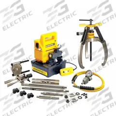 ENERPAC Hydraulic Puller Set: 7 ton Capacity with Attachments, 14 ton Cylinder Nominal Capacity (MPN LGHMS314EB). Key specifications — attr98874: ENERPAC; attr96739: Replacement Point Protector; attr1177737: Electric Pump.