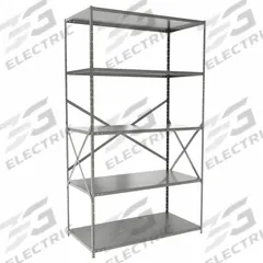 HALLOWELL Metal Shelving: Standalone, Heavy-Duty, 48 in x 24 in, 84 in Overall Ht, 5 Shelves (MPN F7710-24HG). Key specifications — attr41760: Steel; attr41761: Steel; attr37625: Unassembled; attr37628: Gray; attr33609: HALLOWELL.