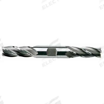 YG-1 Square End Mill: High Speed Steel, TiN Coated, Double End, 4 Flute, 15/16" Mill Dia - Double-End High-Speed Steel Square End Mills