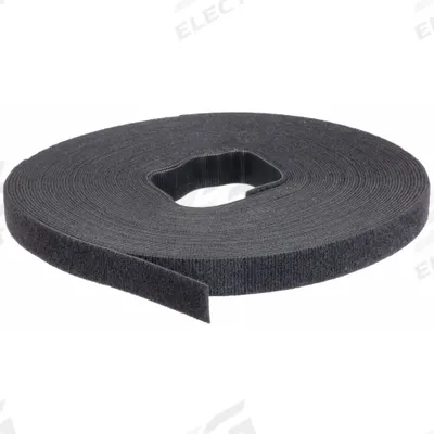 VELCRO BRAND Perforated Back to Back Strap: 75 ft Lg, 1 in Wd, 50 lb Tensile Strength - Perforated Hook-and-Loop Cable Tie Strips