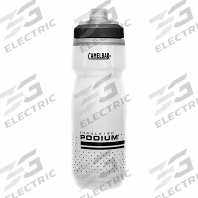 CAMELBAK Bottle: 21 oz Capacity, White, Polypropylene, BPA-Free, 9 1/2 in Overall Ht - Insulated Plastic Squeeze Bottles