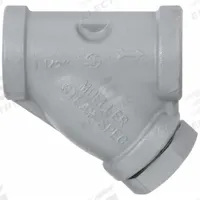 MUELLER STEAM SPECIALTY Y Strainer: 1 1/2 in, NPT, Perforated, 0.062 in Screen Size, Carbon Steel (MPN 01.5-581CS-N). Key specifications — Brand: MUELLER STEAM SPECIALTY; Seal Material: Spiral Wound Graphite Filled; Manufacturer Part Number: 01.5-581CS-N; Screen Material: 304 Stainless Steel.