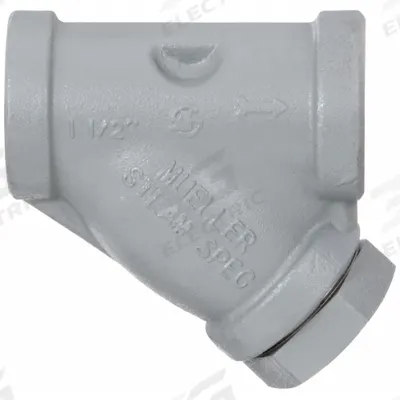 MUELLER STEAM SPECIALTY Y Strainer: 1 1/2 in, NPT, Perforated, 0.062 in Screen Size - Carbon Steel Y Strainers