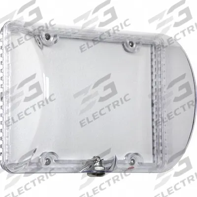 SAFETY TECHNOLOGY INTERNATIONAL Thermostat Protector: Polycarbonate, 5 3/8 in Overall Dp - Covers for Alarms & Wall Fixtures